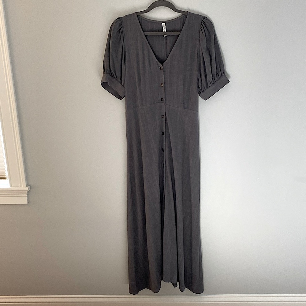 Rachel Pally Agnes dress, gray, size medium